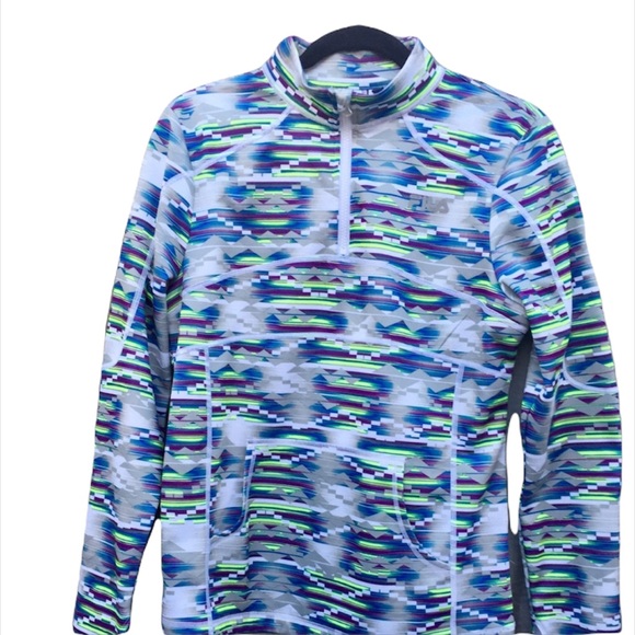 Fila Sport Pullover Sweatshirt 1/4 Zip Aztec Design - Picture 1 of 8